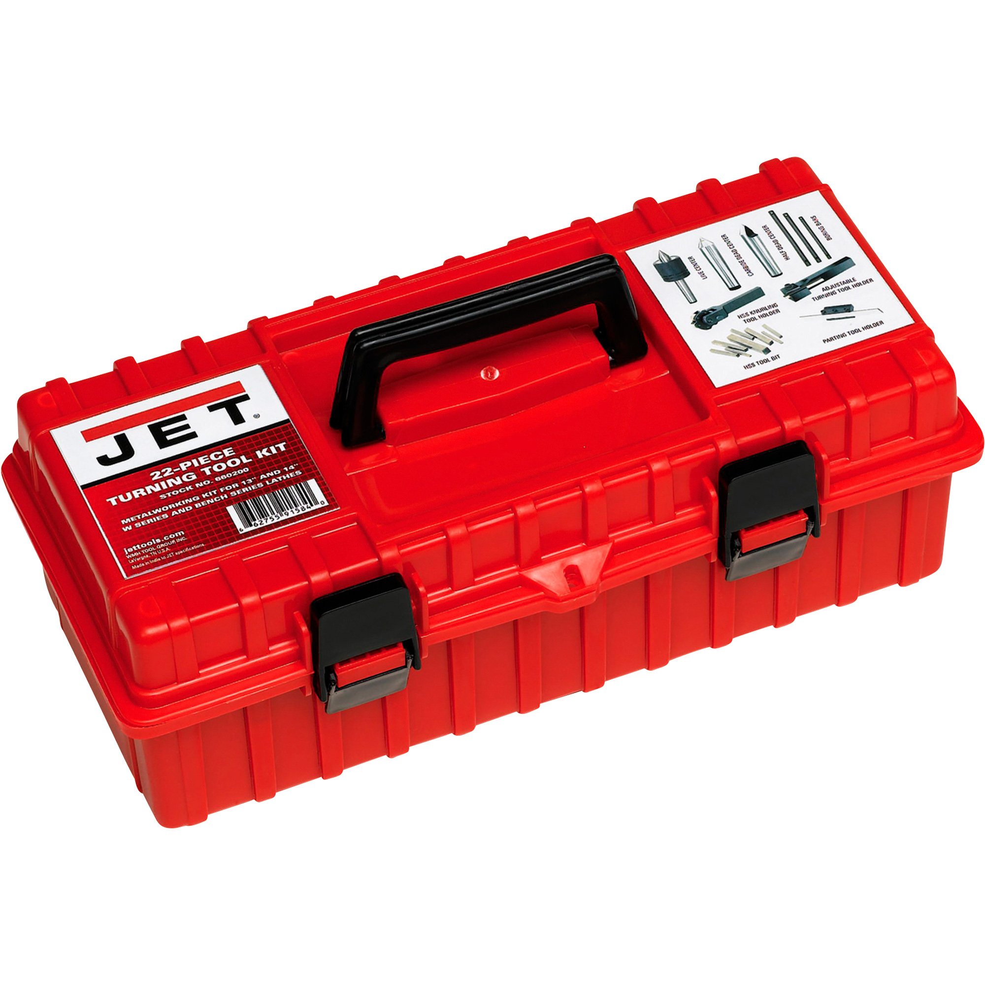 JET 22-Piece Turning Tool Kit for 13in. and 14in. Metal Lathes, Model# 660200